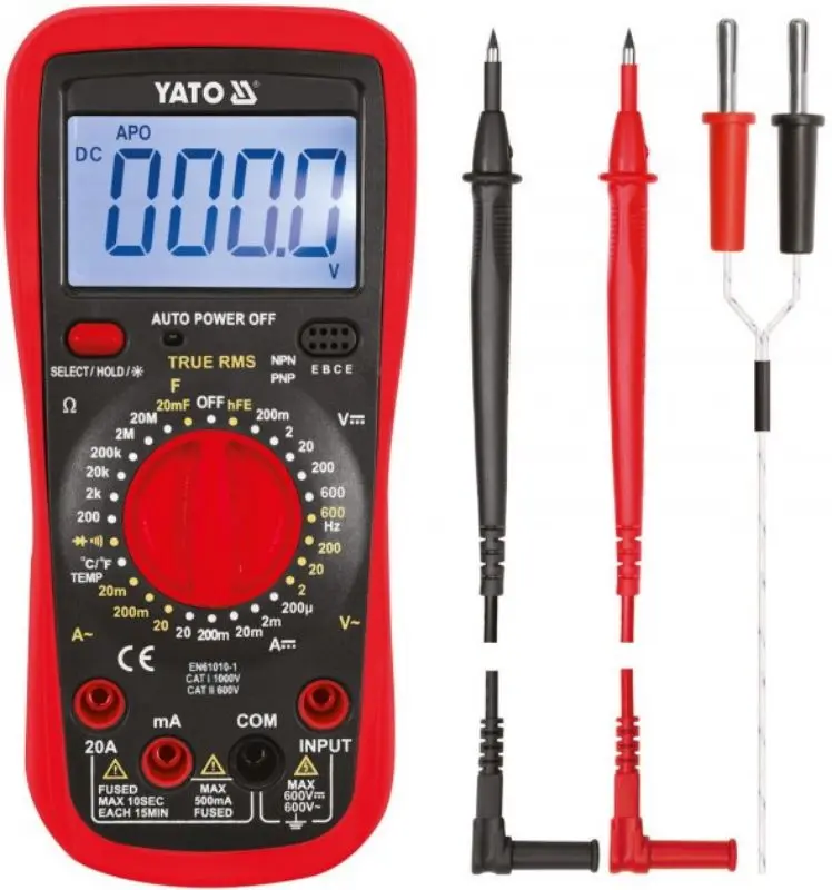 Мультиметр цифровой Yato YT-73083