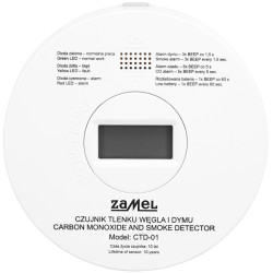 Detector de monoxid de carbon Zamel CTD-01 (White) Thumb