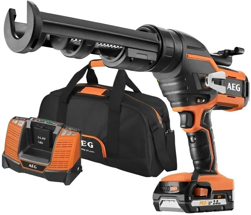 Pistol de calafat cu acumulator AEG BKP18C-310LI-201B Set