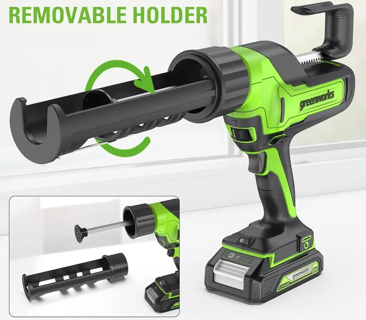 Pistol de calafat cu acumulator GreenWorks Force 2900N Solo