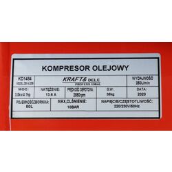 Compresor Kraft&Dele KD1484 (Red) Thumb