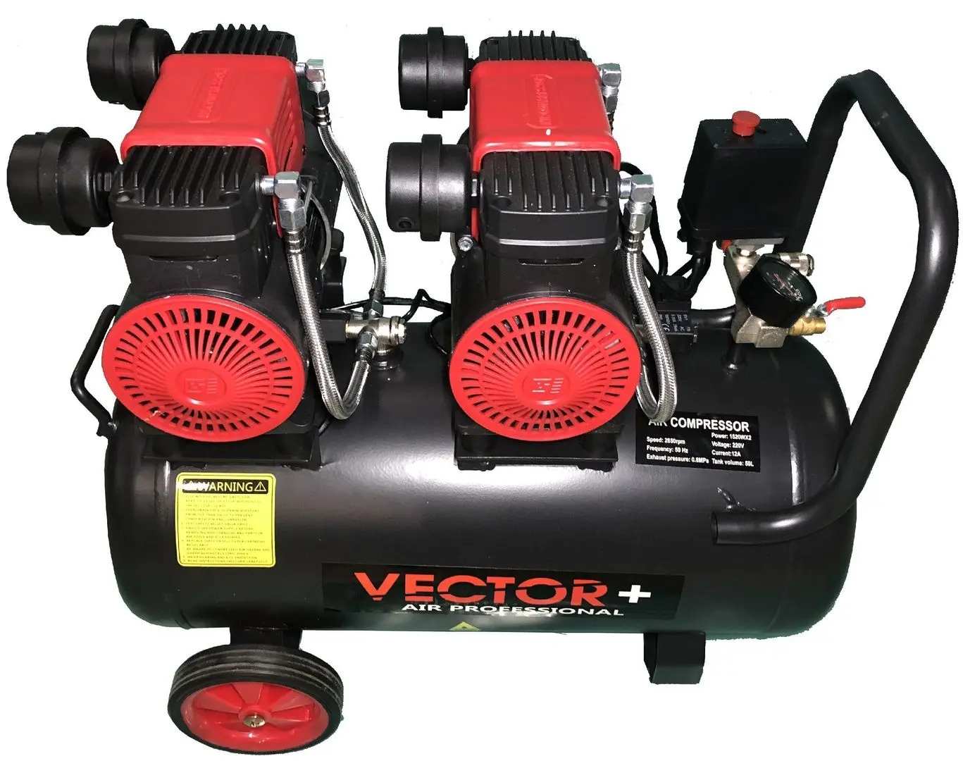 Компрессор Vector+ 1520Wx2 50L