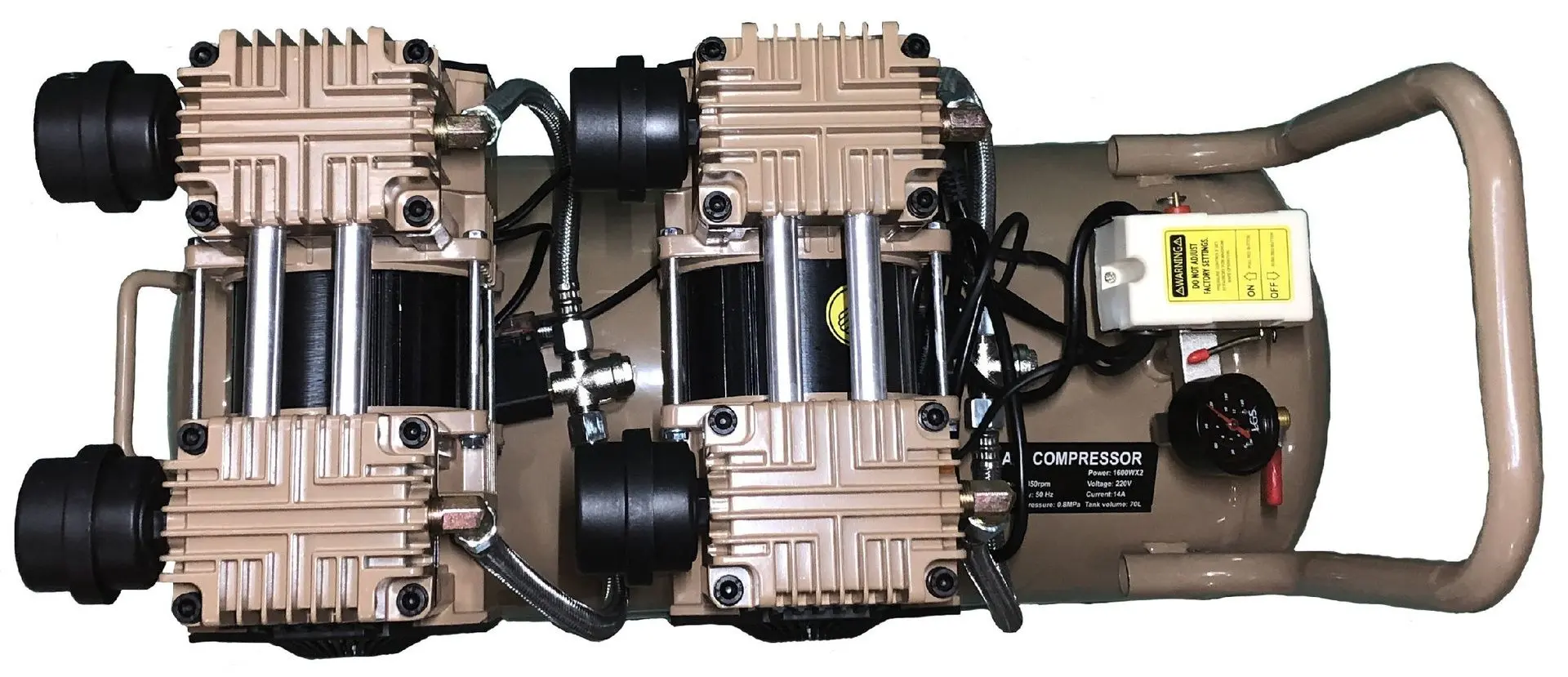 Compresor Vector+ 1600Wx2 70L