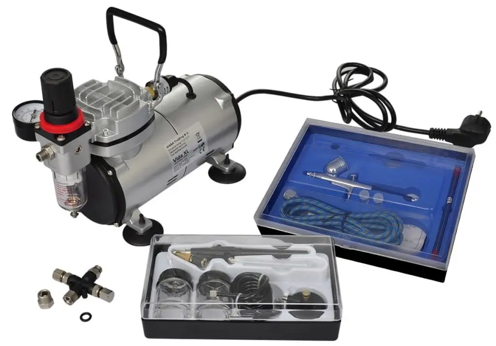 Компрессор + комплект для аэрографии VidaXL 140283