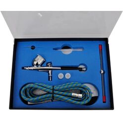 Compresor + set de aerografie VidaXL 140284 Thumb