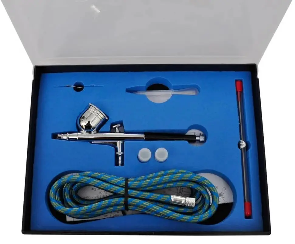 Compresor + set de aerografie VidaXL 140284