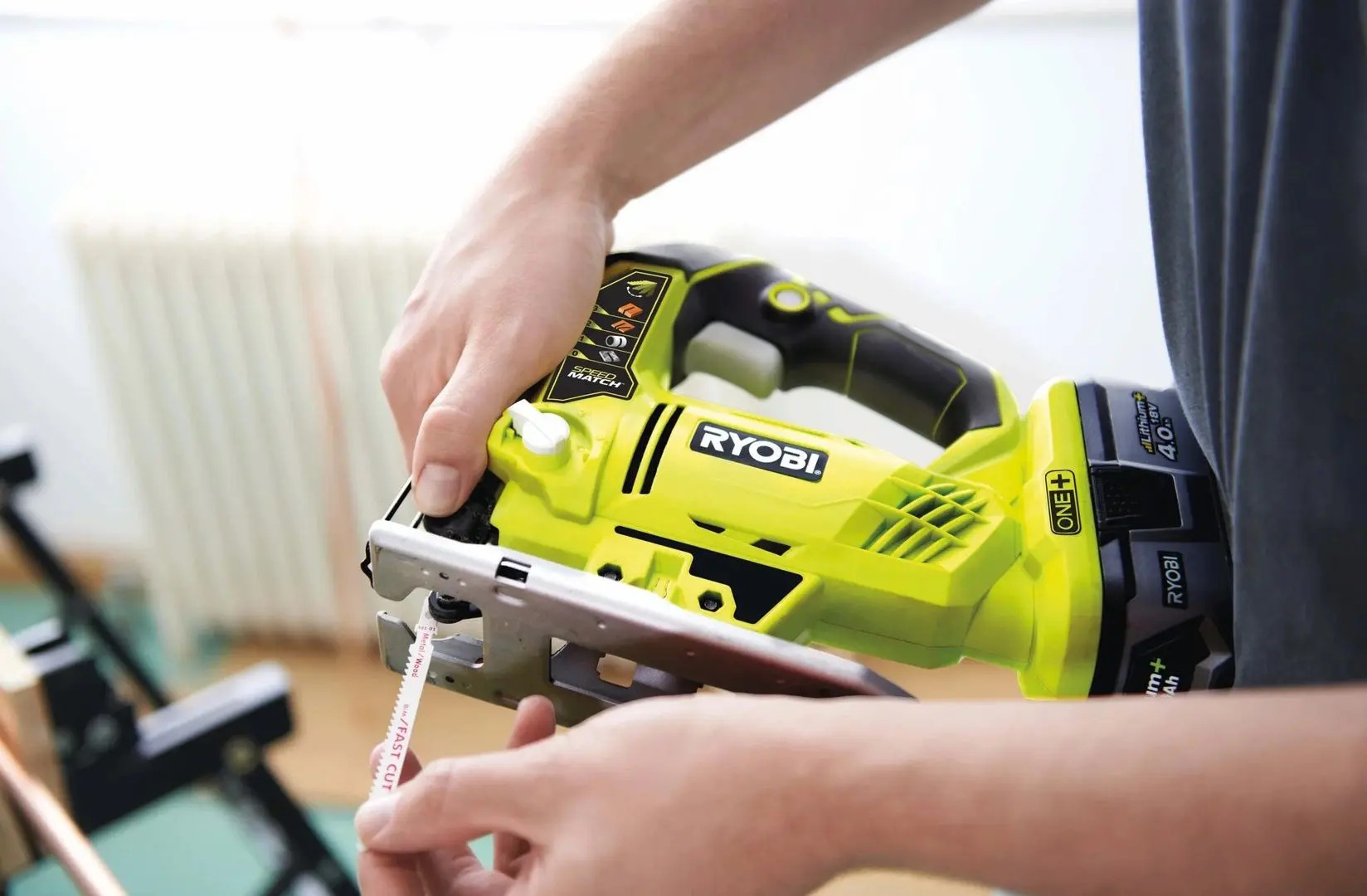 Fierastrau cu acumulator Ryobi One+ R18JS-0 - 4