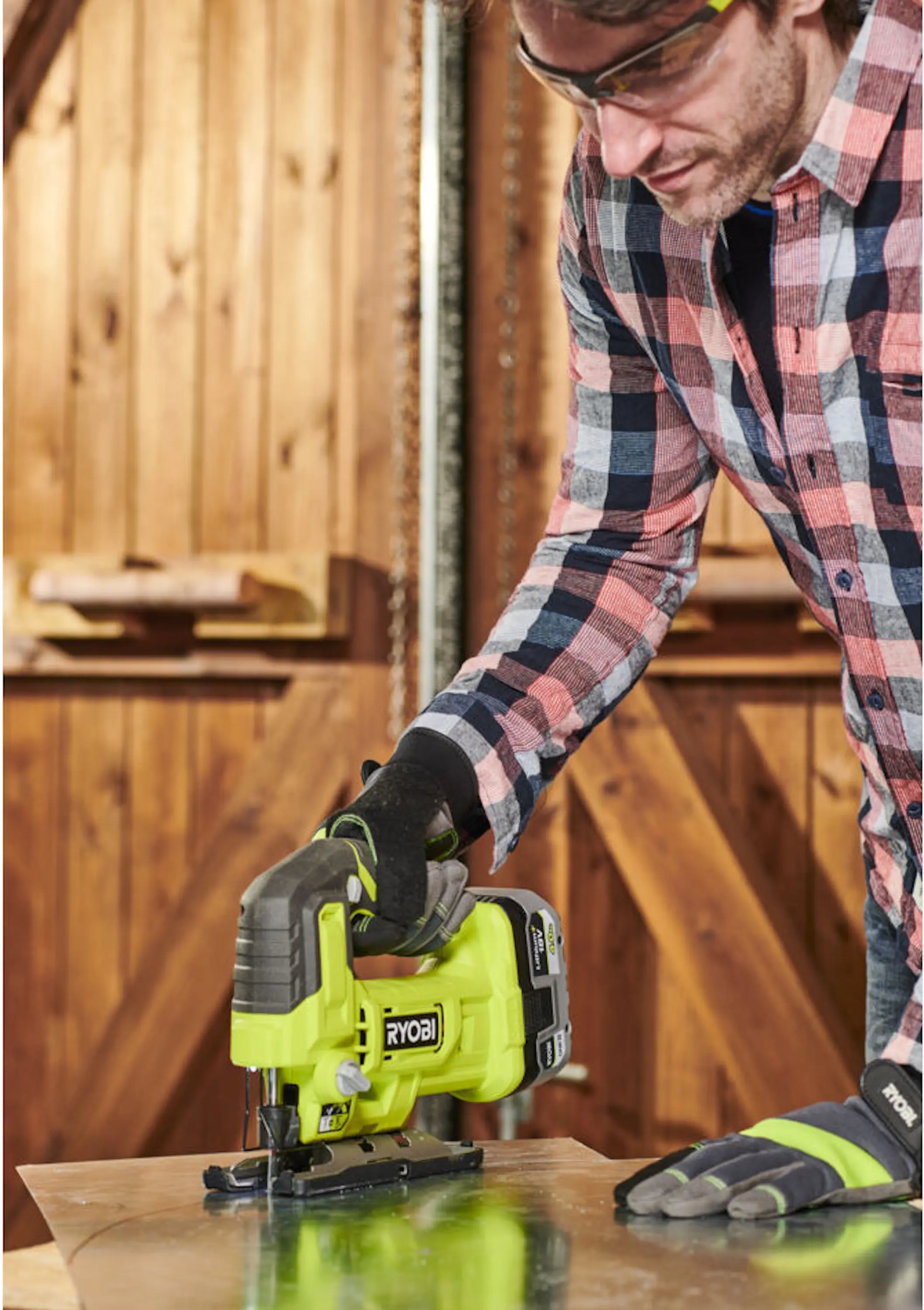 Лобзик аккумуляторный Ryobi RJS18-0 (5133005395) - 6