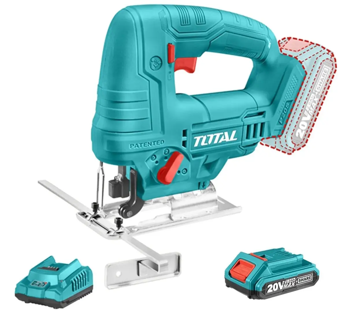 Лобзик аккумуляторный Total TJSLI65081 - 2