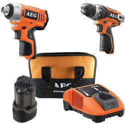 Set instrumente cu acumulator AEG P12DLI-152B (Orange/Black)