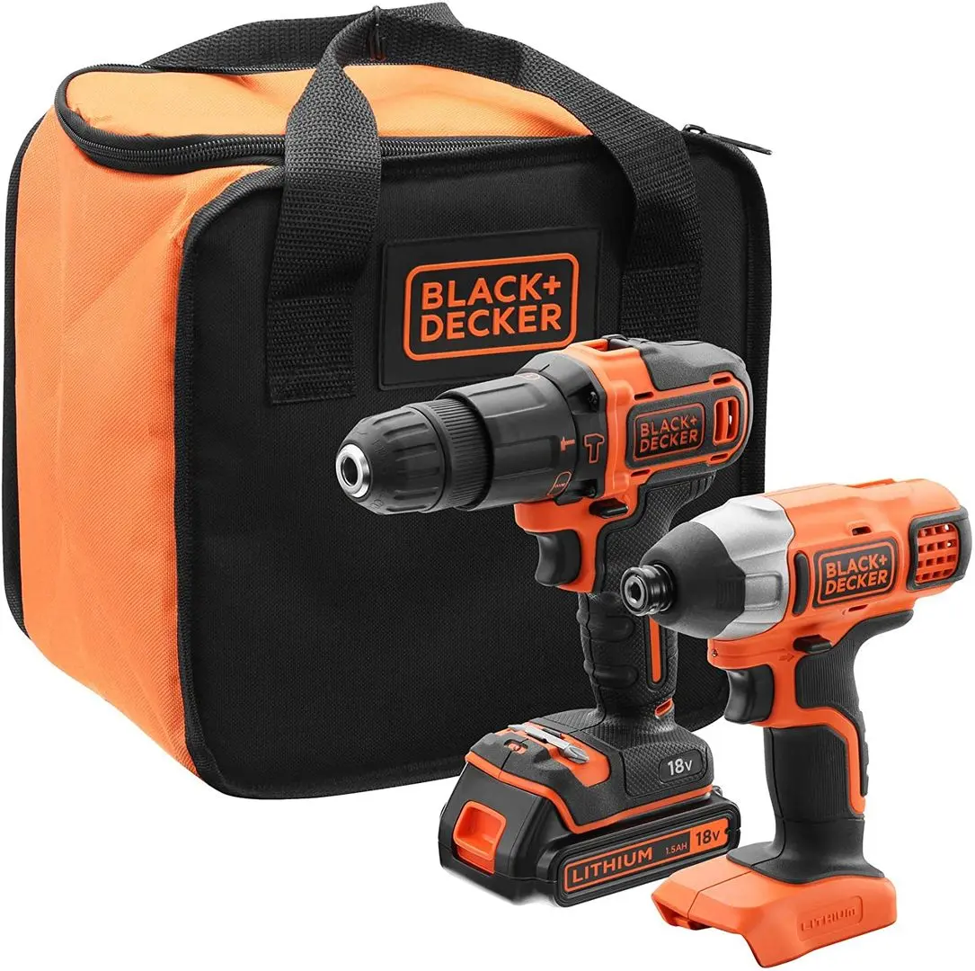 Set scule cu acumulator Black&Decker BCK21S1S (Orange/Black)