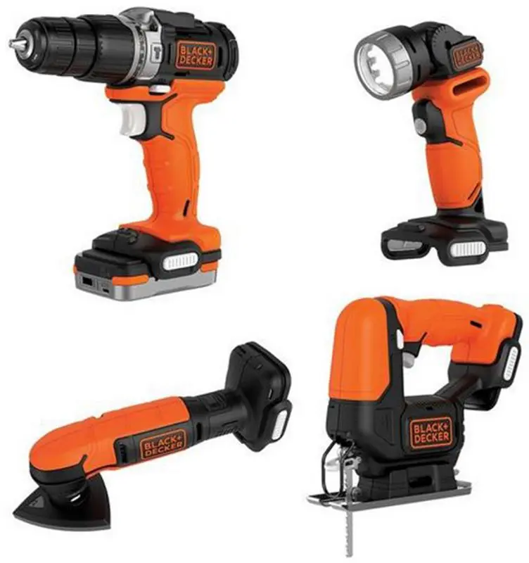 Набор аккумуляторных инструментов Black&Decker BDCK123S2S