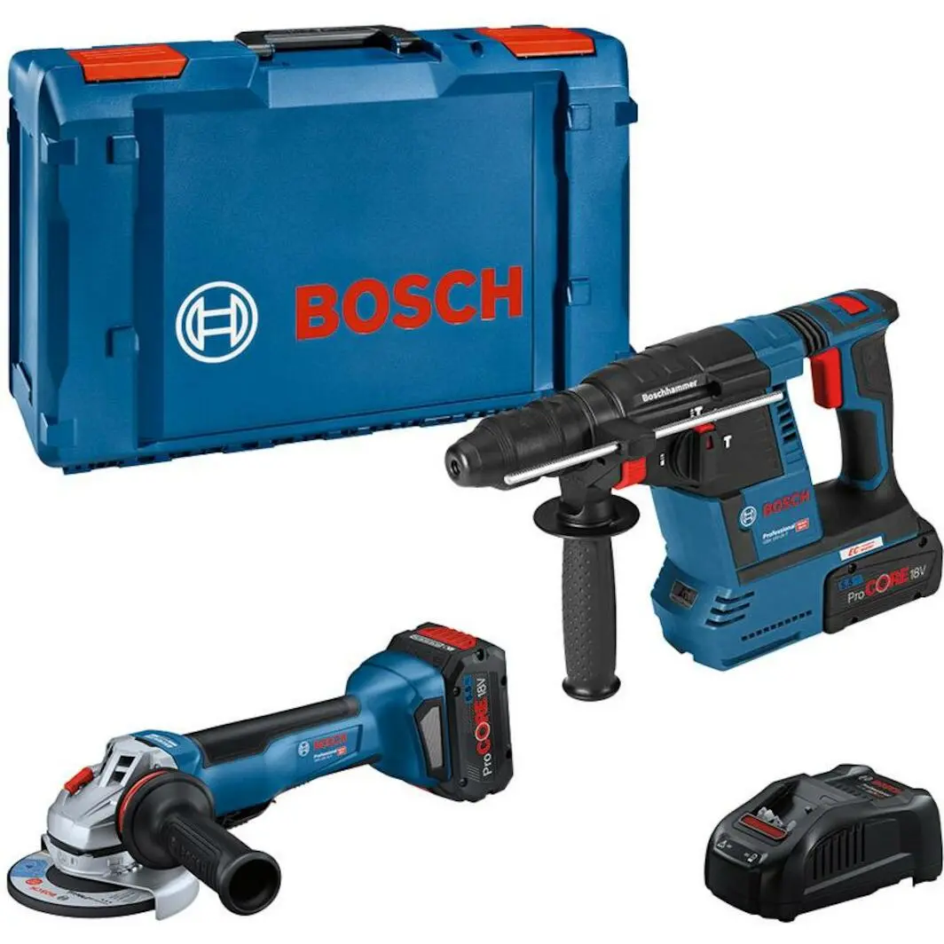 Set instrumente cu acumulator Bosch GBH 18V-26 + GWS 18V-10 P 2x5.5Ah + XL-Boxx (0615990N33)