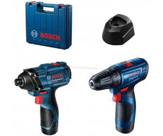 Набор аккумуляторных инструментов Bosch GSR 120-Li + GDR 120-Li + 2xGBA 12V 2.0Ah + GAL 1210 CV + Case