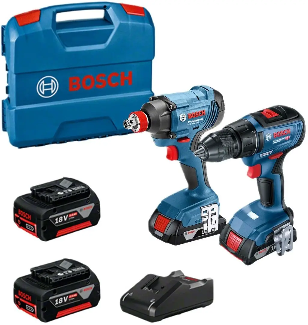 Set instrumente cu acumulator Bosch GSR 18V-50+GDX 180-LI