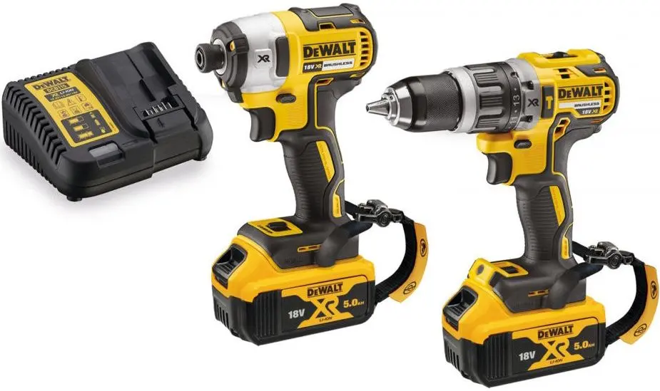 Set de instrumente cu acumulator DeWalt DCD796 + DCF887