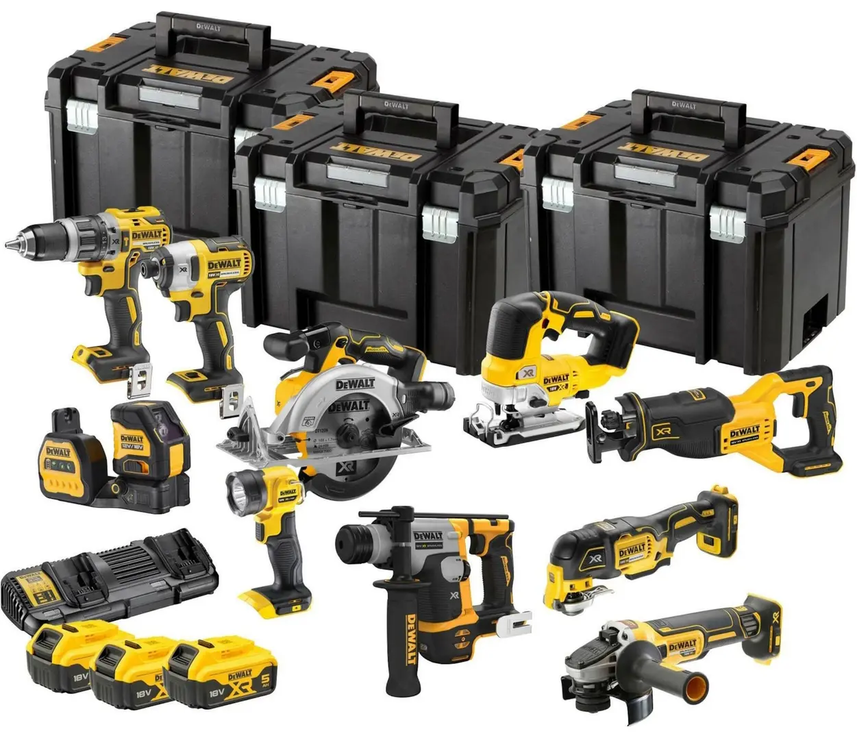 Set instrumente cu acumulator Dewalt DCK1012P4T