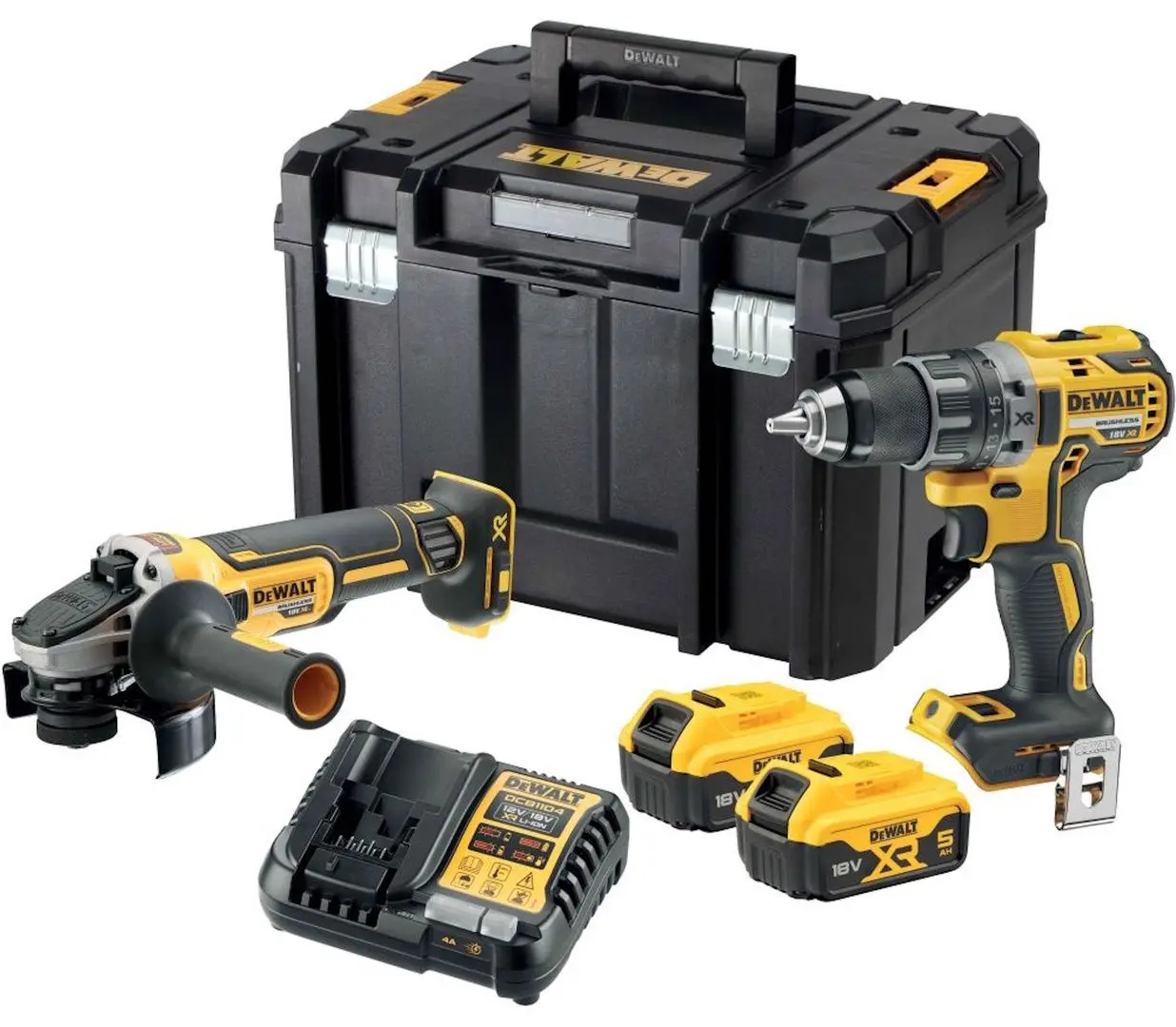Set scule cu acumulator Dewalt DCK2020P2T