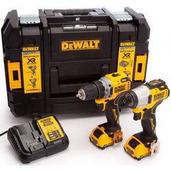 Set scule cu acumulator Dewalt DCK2110L2T-QW