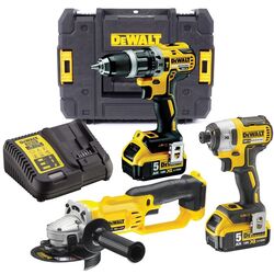 Set de instrumente cu acumulator Dewalt DCK383P2T-QW