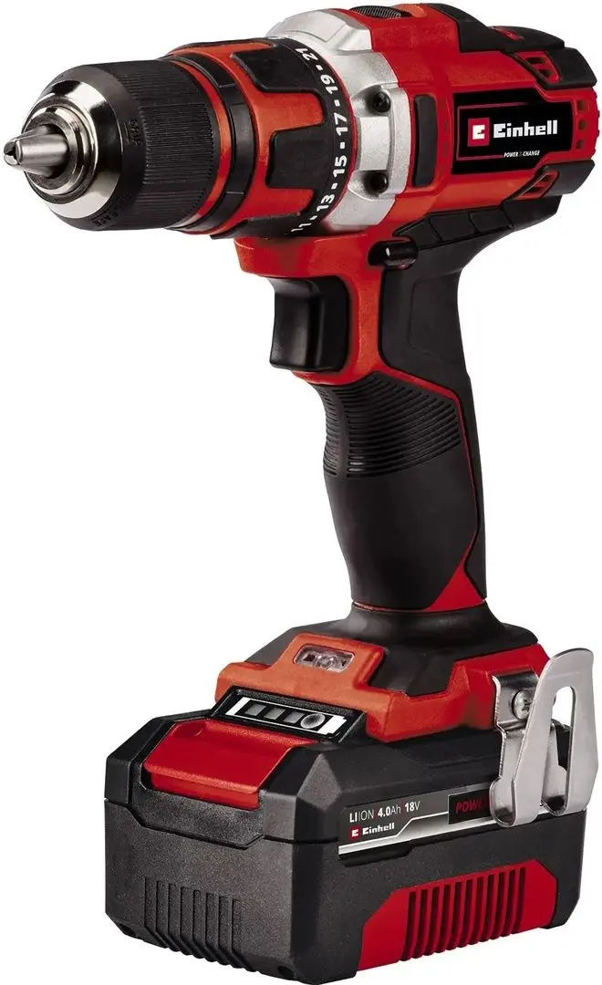 Set de instrumente cu acumulator Einhell TC-AG 18/115 Li + TC-JS 18 Li + TE-CD 18/40 Li + 1x4Ah PXC + Bag 45/22