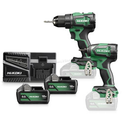 Set instrumente cu acumulator Hikoki KC18DEWBZ Thumb