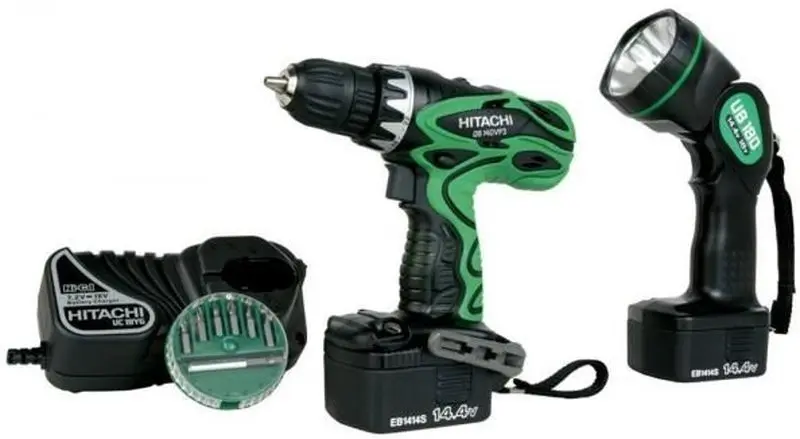 Set de instrumente cu acumulator Hitachi DS14DVF3-RA