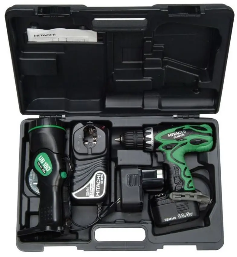 Набор аккумуляторных инструментов Hitachi DS14DVF3-TV