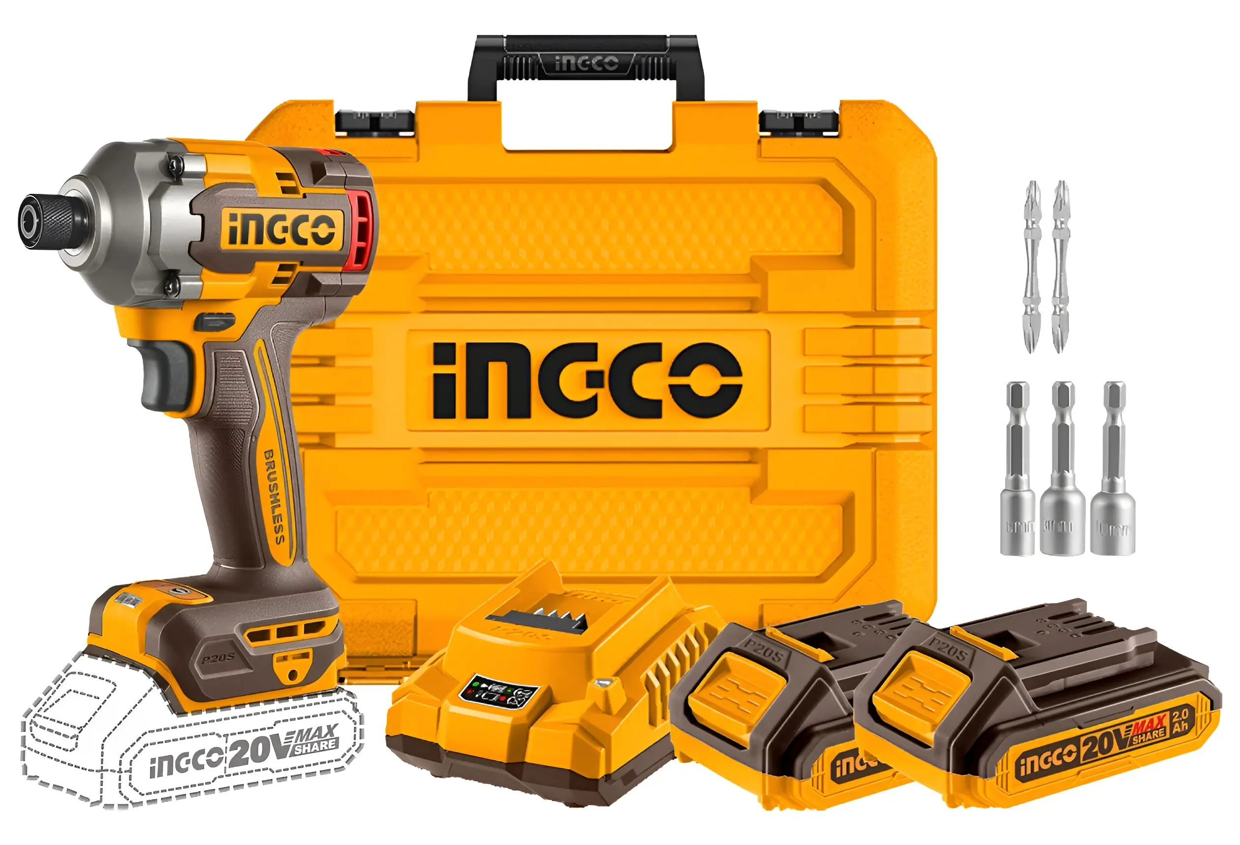 Set instrumente cu acumulato Ingco CKLI20277