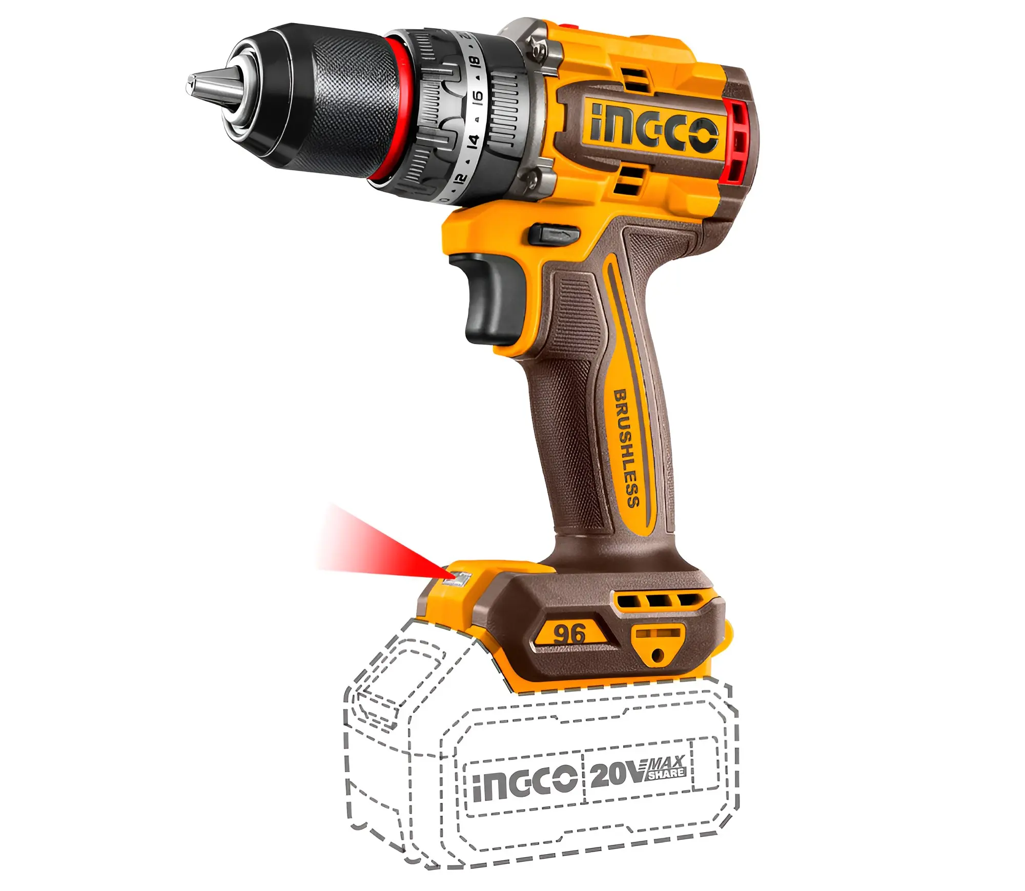 Set instrumente cu acumulator Ingco COSLI241297