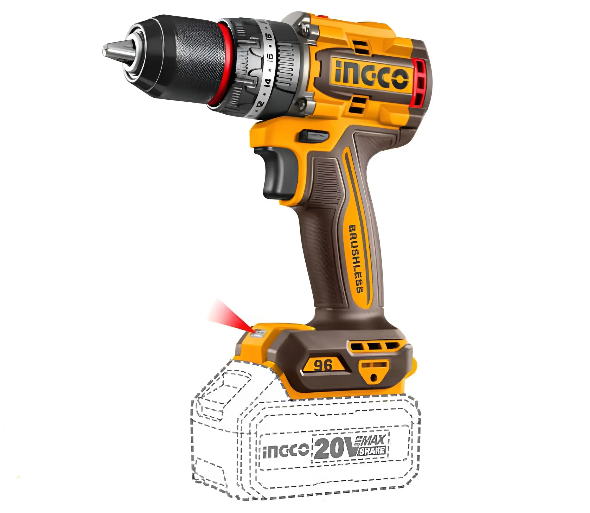 Set instrumente cu acumulator Ingco COSLI241298