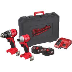 Set instrumente cu acumulator Milwaukee M18 BLCPP2A-402C