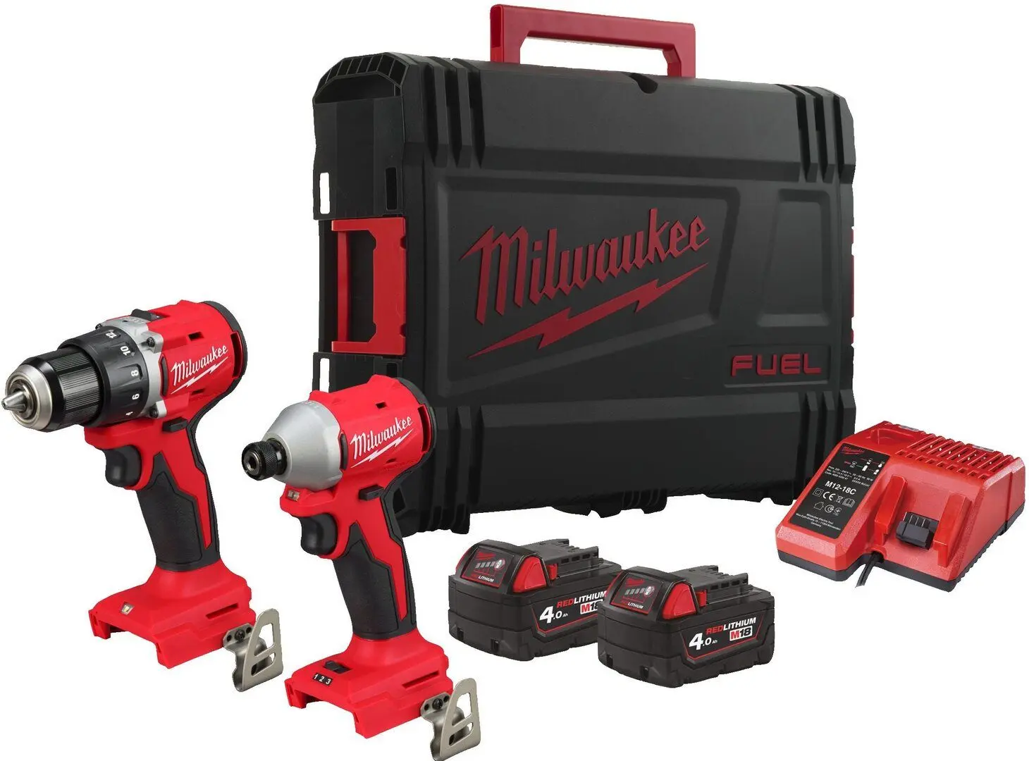 Set instrumente cu acumulator Milwaukee M18 BLCPP2B-402C