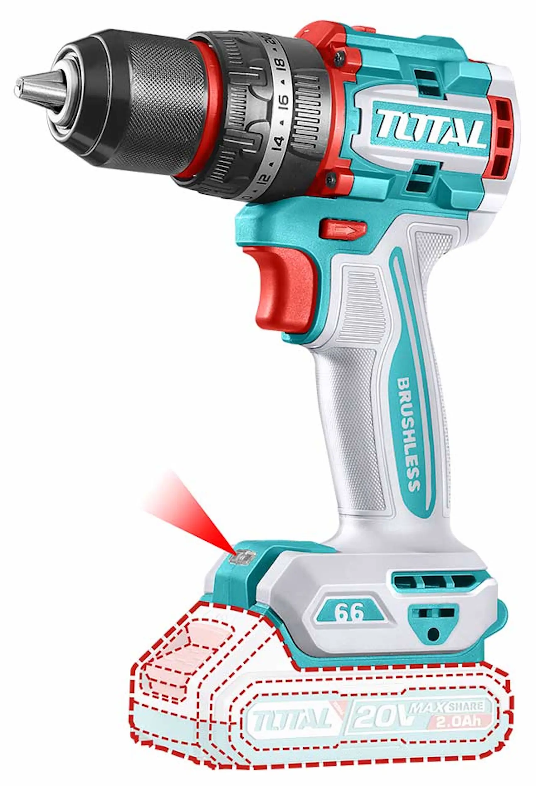 Set instrumente cu acumulator Total TCKLI20277 - 3