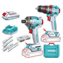 Set instrumente cu acumulator Total TCKLI20277