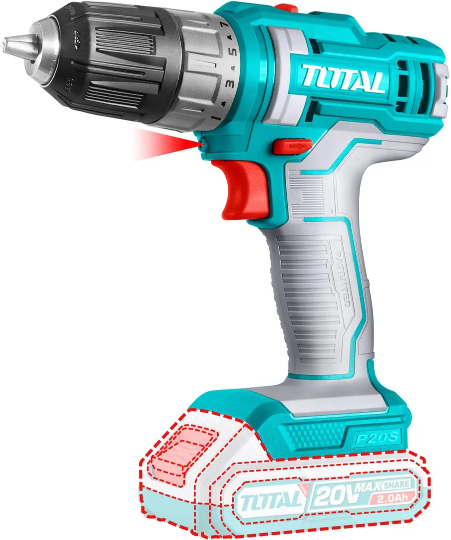 Set instrumente cu acumulator Total TOSLI230708