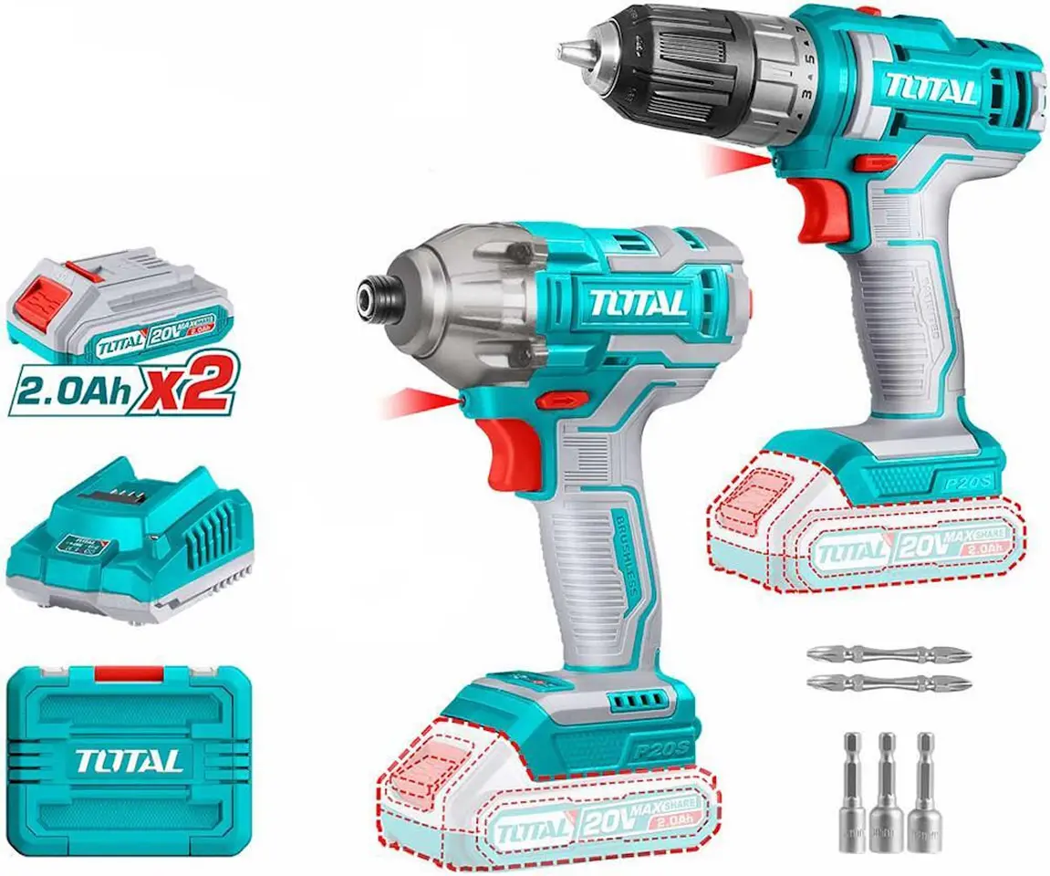 Set instrumente cu acumulator Total TOSLI230708