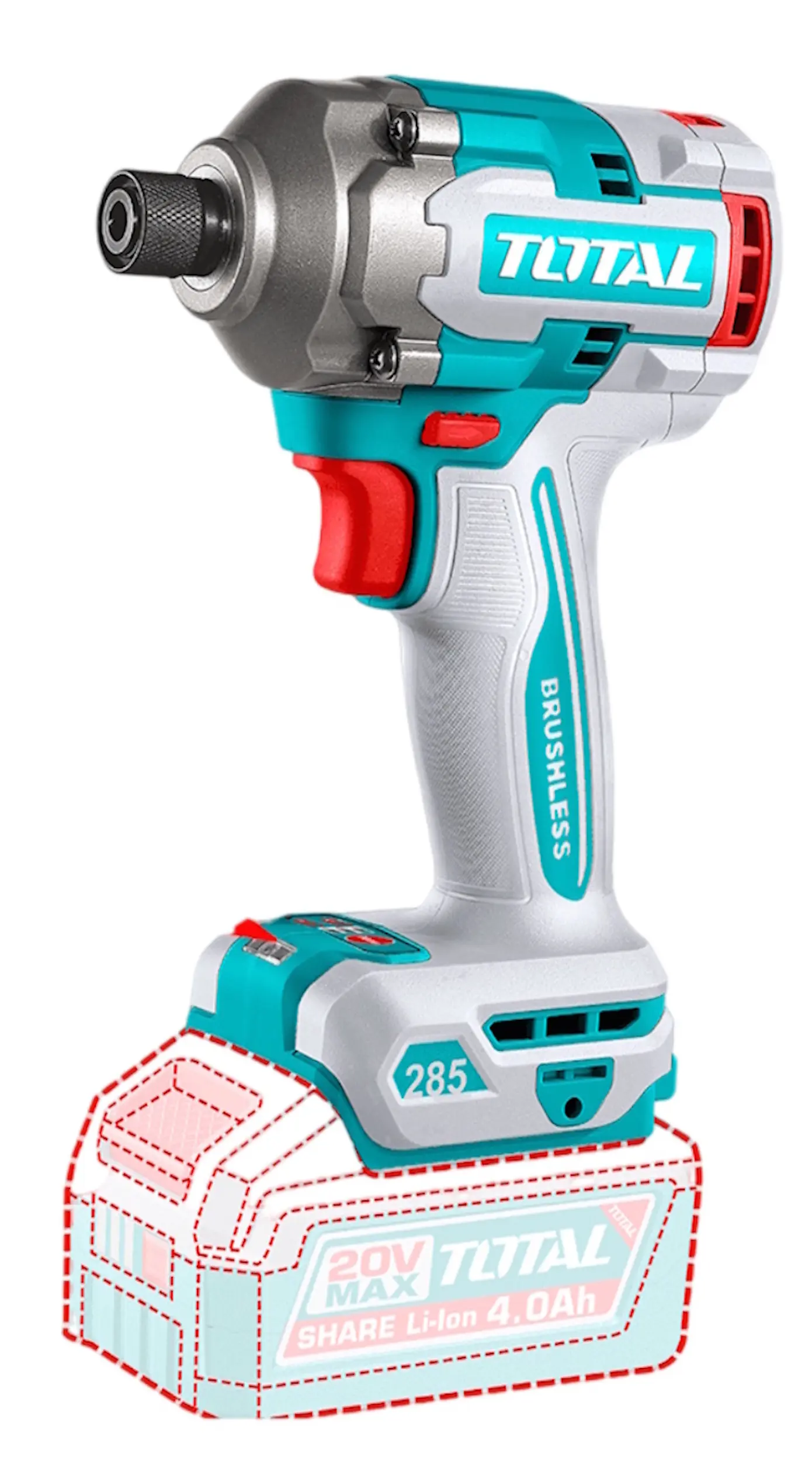 Set instrumente cu acumulator Total TOSLI251082 - 4