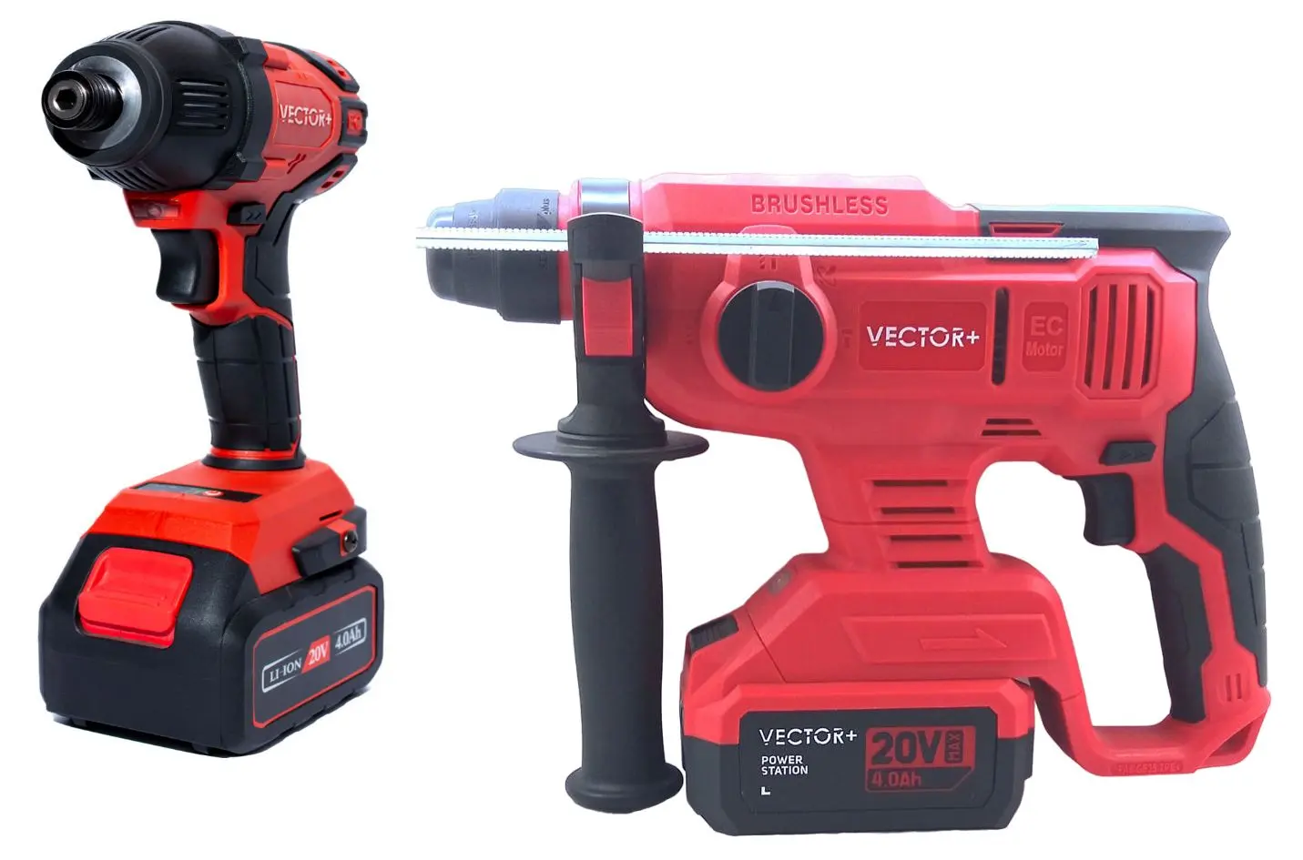 Набор аккумуляторных инструментов Vector+ VEB2030 + VEB2080