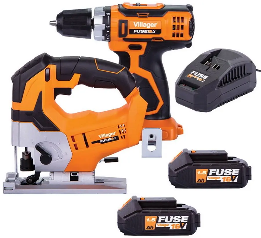 Set de instrumente cu acumulator Villager VLN 3220 + VLN 1120