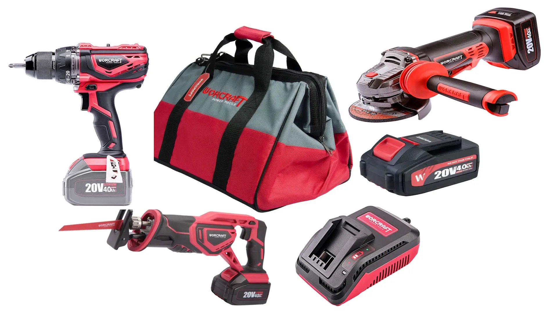 Набор аккумуляторных инструментов Worcraft WSET-02