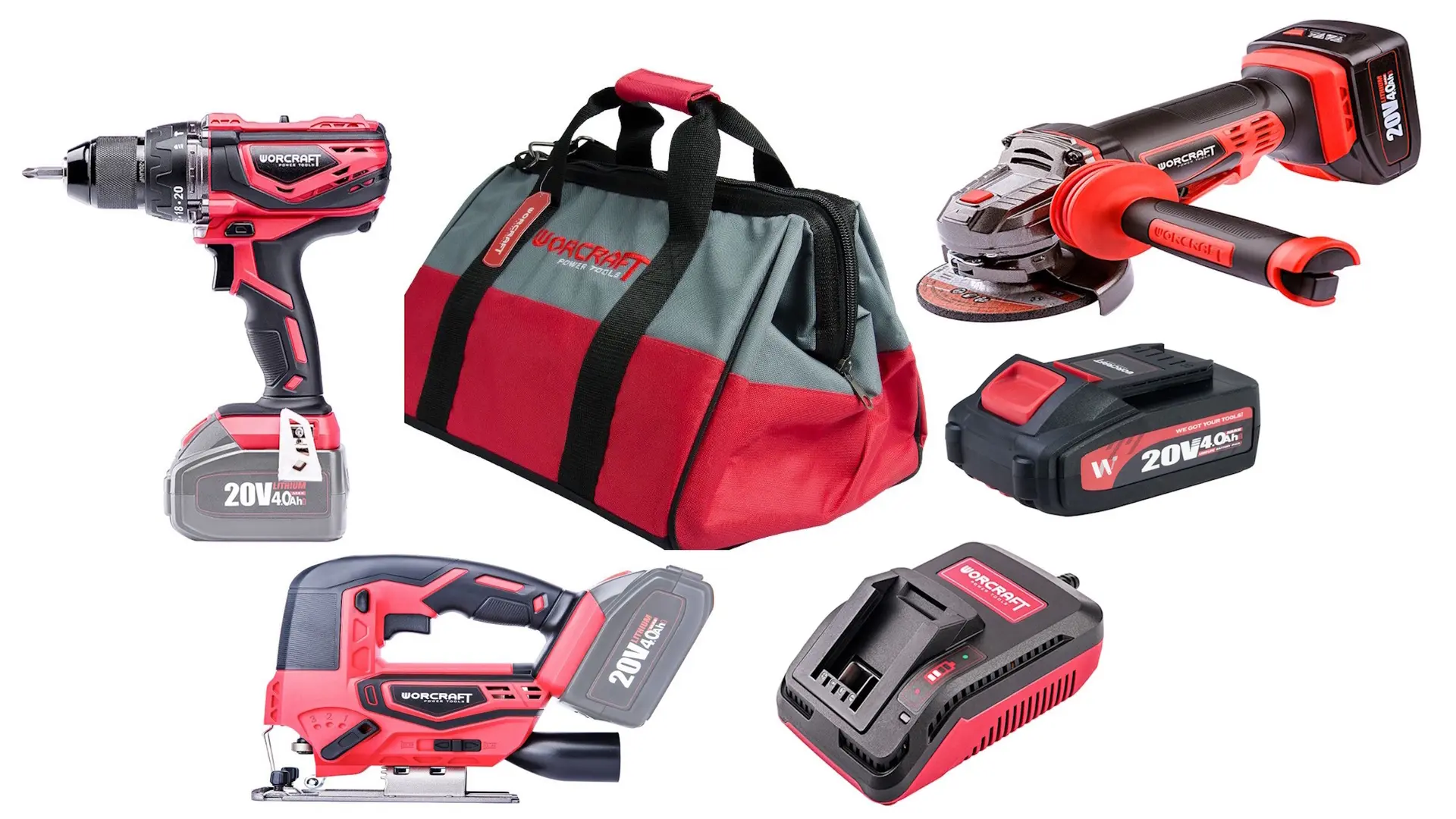 Набор аккумуляторных инструментов Worcraft WSET-03