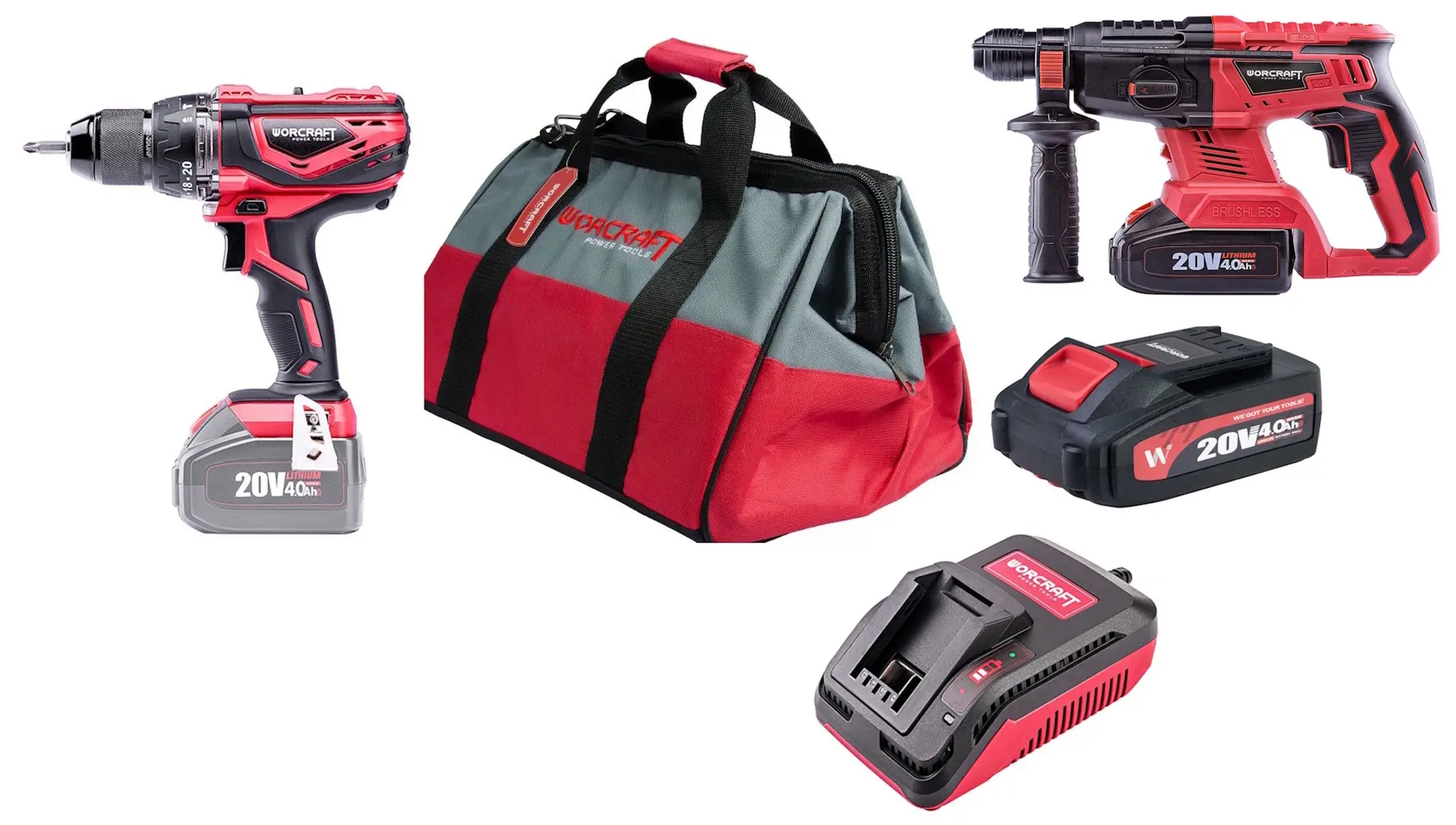 Набор аккумуляторных инструментов Worcraft WSET-04