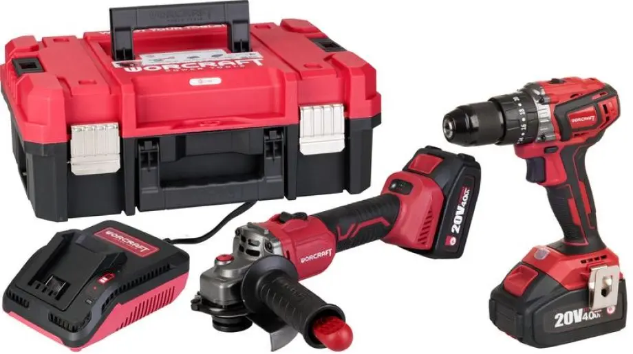 Set instrumente cu acumulator Worcraft XCUBE001 CHD-S20LiBA + CAG-S20LiBS-125 mm