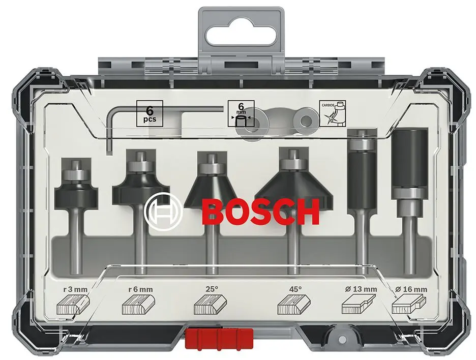 Набор торцевых профильных фрез Bosch 2607017468