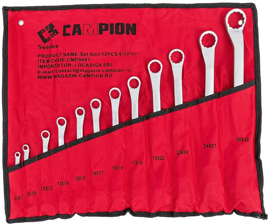 Набор накидных ключей Campion 12pcs 6-32mm