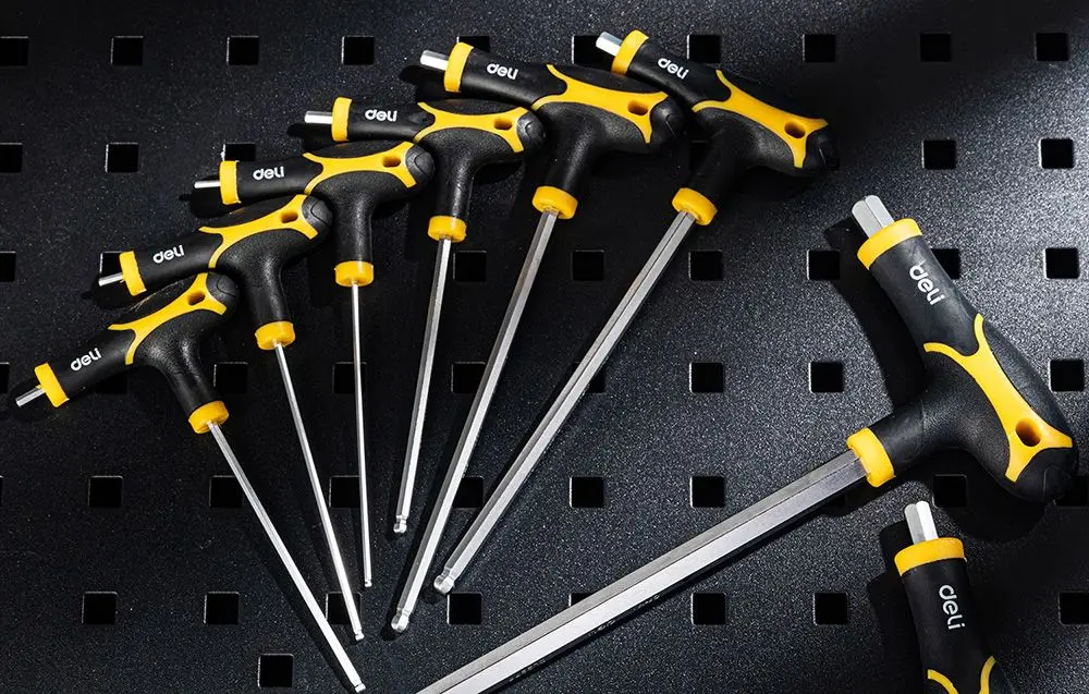 Набор шестигранных ключей Deli Tools EDL233208