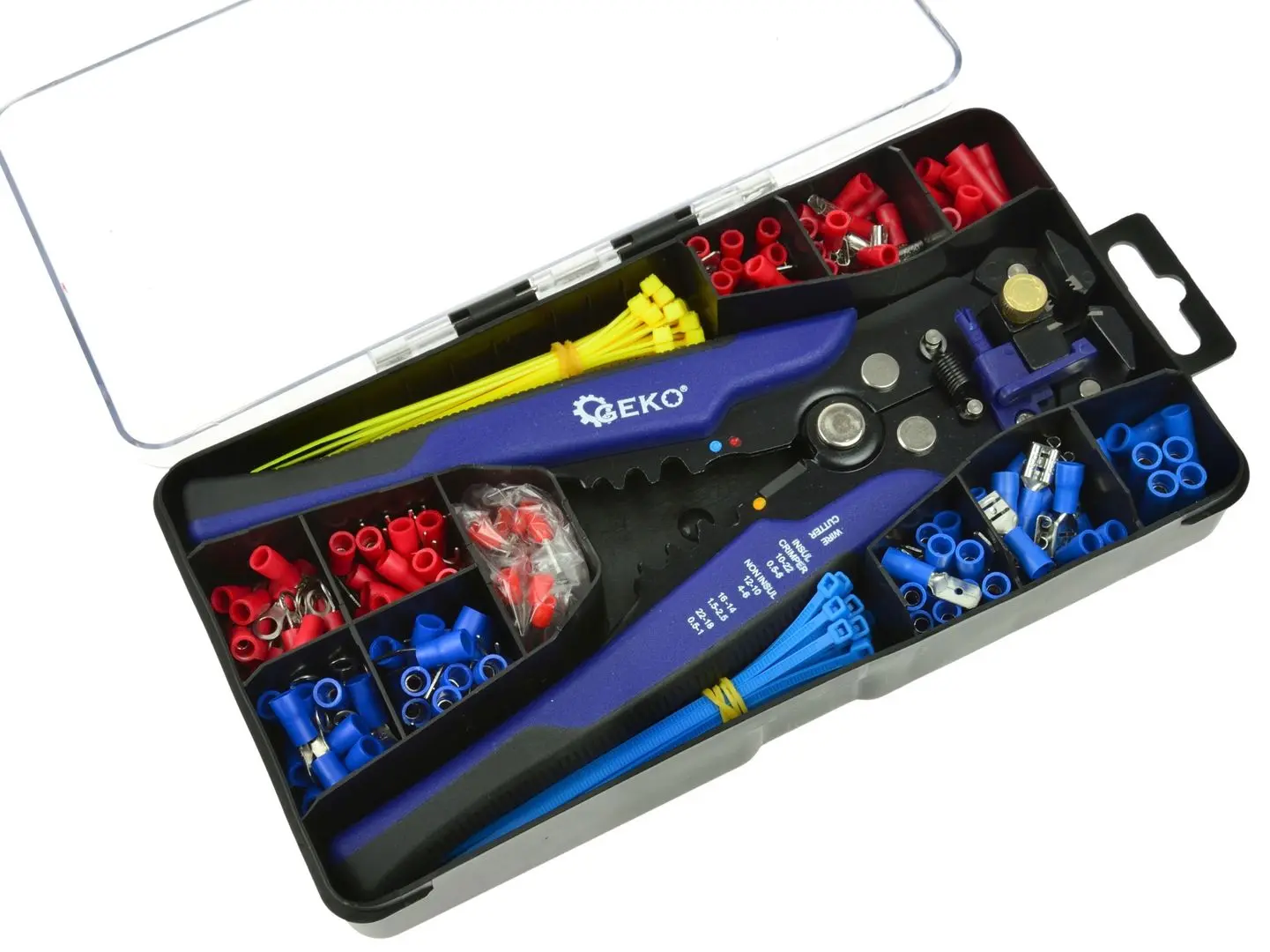 Набор клещи кабельные и коннекторы Geko G01776