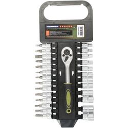 Набор ключ с трещоткой + биты Heinner CTSM020