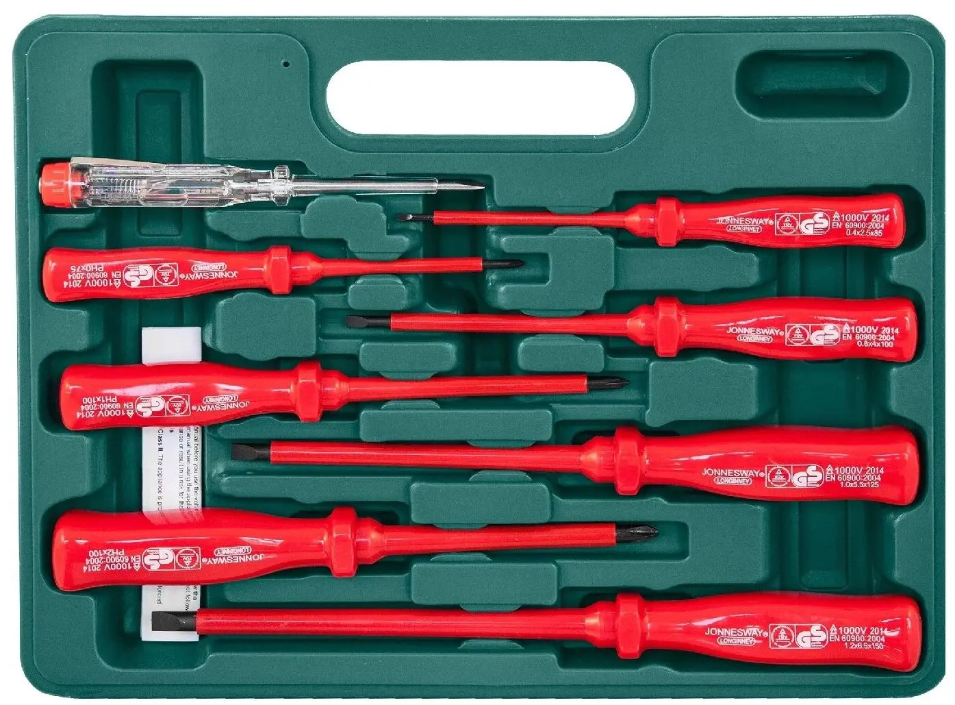 Набор диэлектрических отвёрток Jonnesway D02AP08S